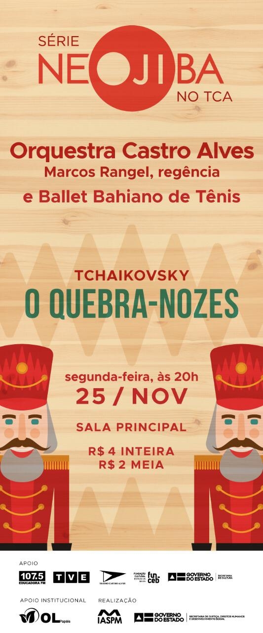 Ballet Bahiano de Tênis se apresenta juntamente com a Orquestra Castro Alves no TCA
